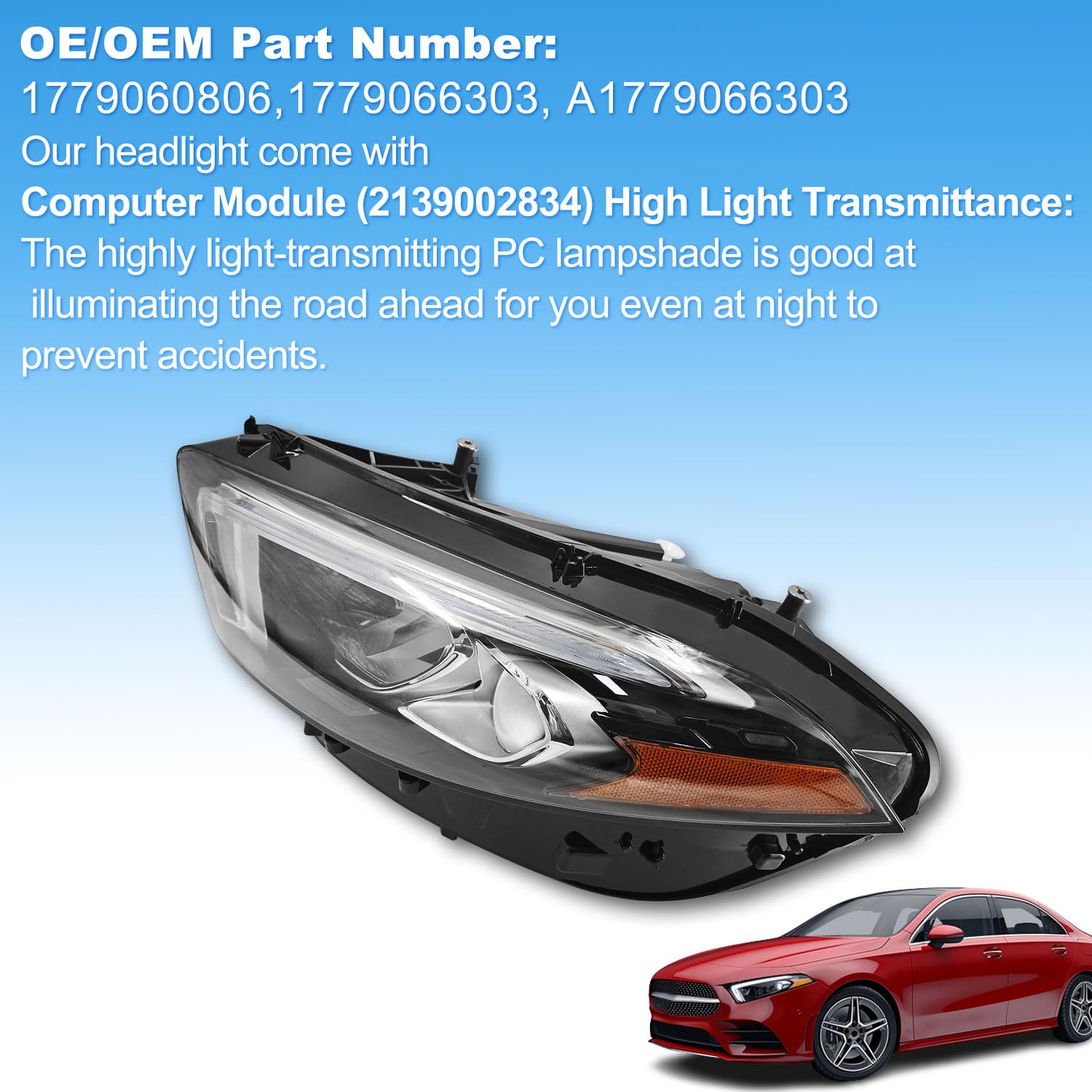 Amazon.com: LoftMarte 1779060806 LED Headlight W/Control Module 