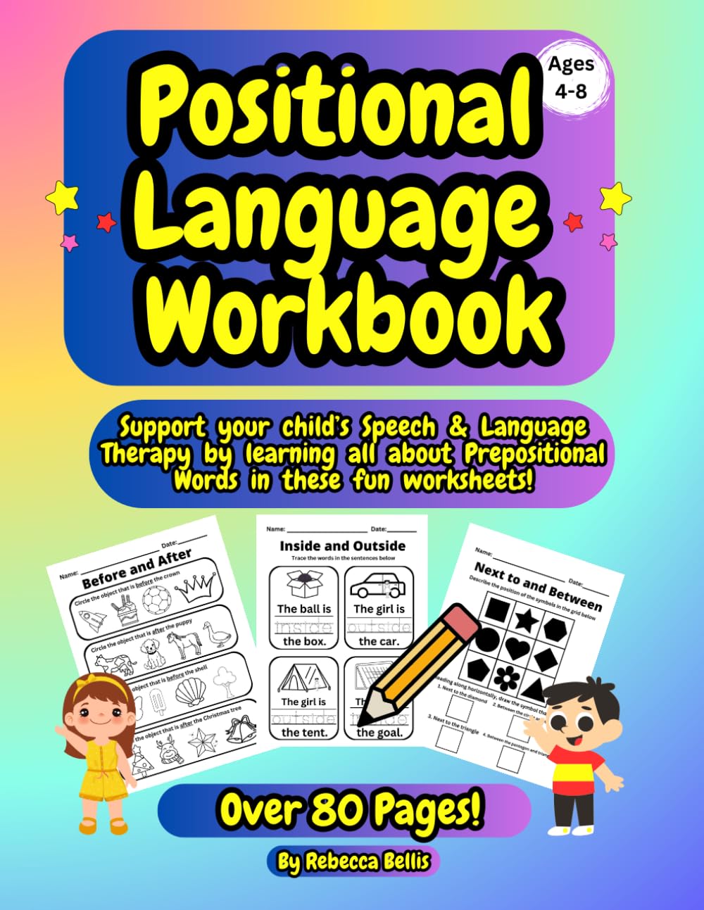 Speech and Language Therapy Positional Language Workbook for Children: Help Support Your Child's Understanding of Positional Language