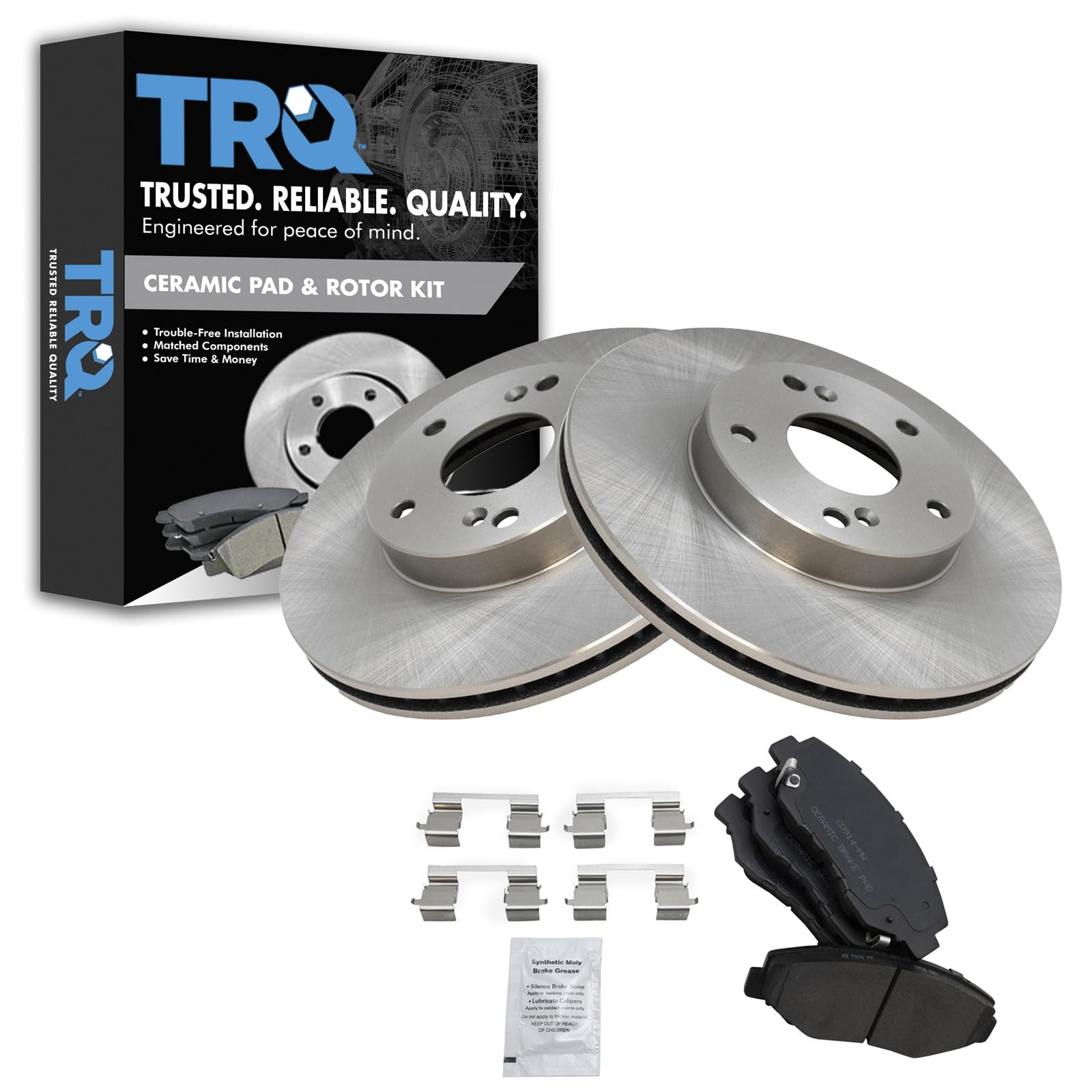 TRQ Front Ceramic Brake Kit