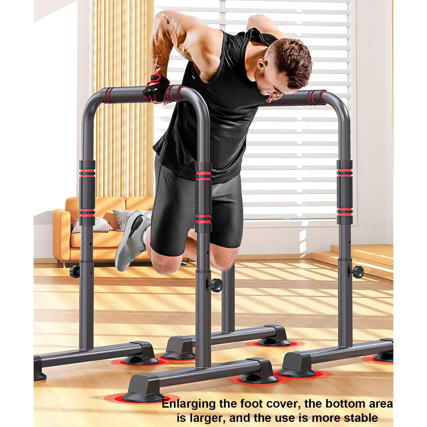 L Sit Parallette Bars Workout Parallel Bars Teclor Push Up Bar