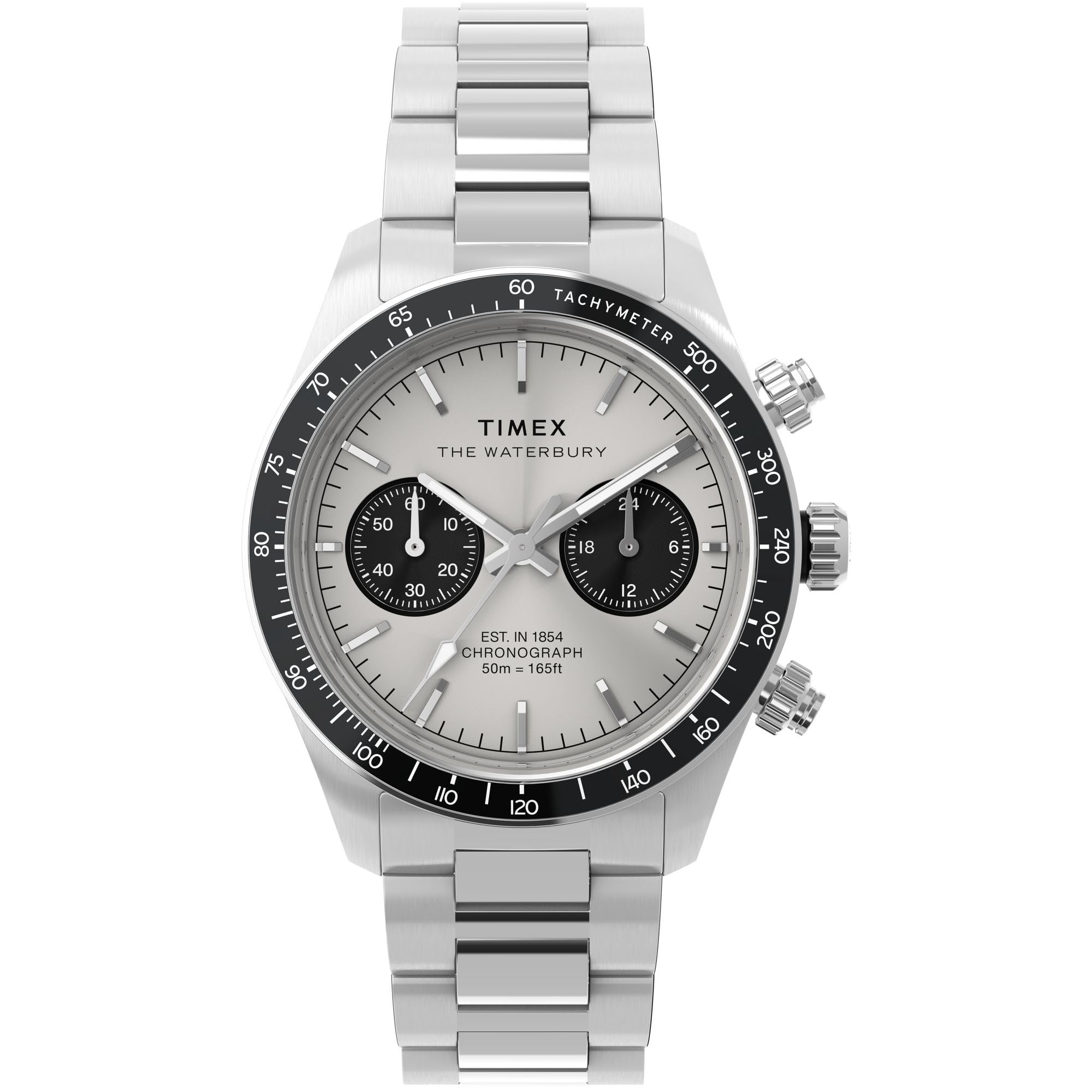 timex Waterbury Heritage Analog Silver Round Dial & Silver Stainless Steel Bracelet Band Water Resistant Men's Wrist Watch - TW2Y19200IK-picture-13