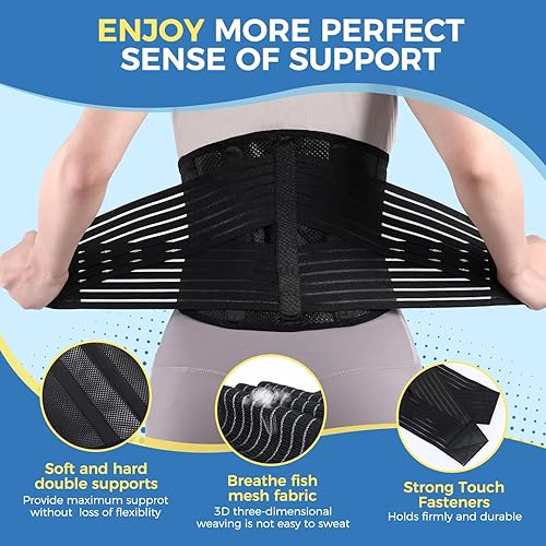 Miniatura 4 de Soporte de espalda para postura con cinturón elástico. Correas de alta elasticidad mejoradas. Soporte lumbar para aliviar el dolor de espalda baja