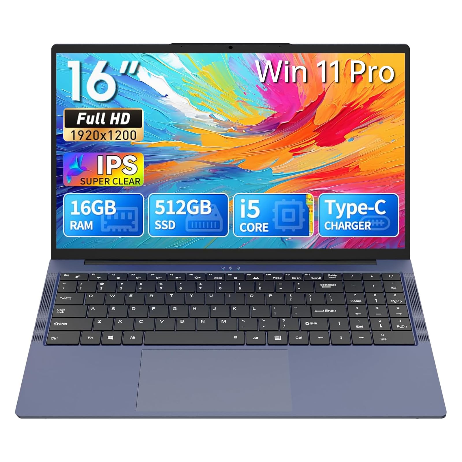 快速SSD240GB Win11 i5 8GB Office 即 Amazon.com: 2026 Laptop, 16'' Laptop Computer with Core i5-8210Y