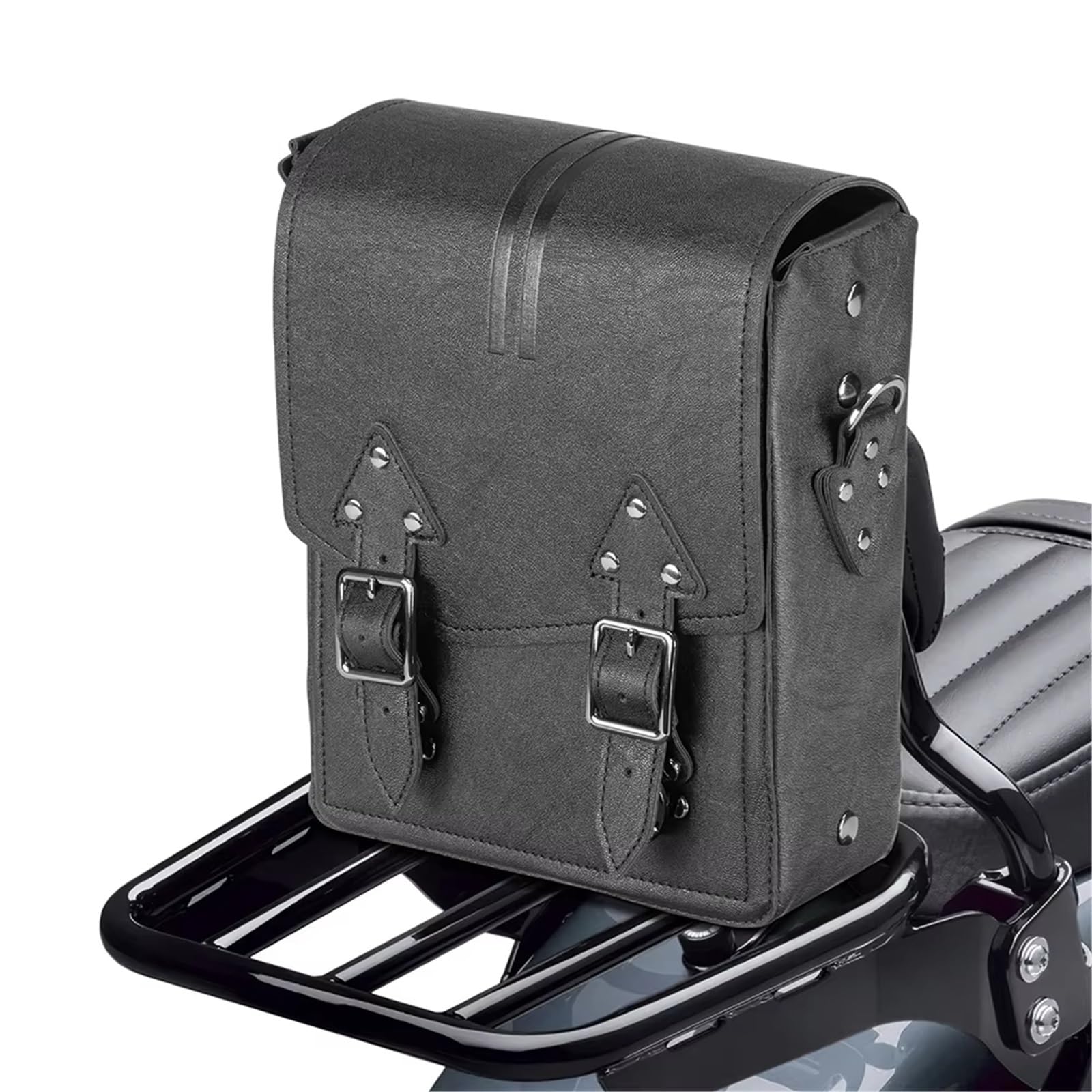 Bolsa Moto Asiento Bolsa Para Respaldo Motocicleta Cuero Sintético Bolsa Viaje Para Guardar Herramientas Y Sillín Universal Mochila Asiento Moto