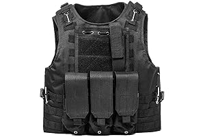 Adjustable Black Army Airsoft Vest