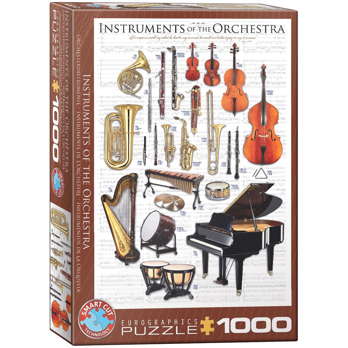 Eurographics 6000-1410 Instruments of the Orchestra Puzzle, Various, 48 x 68 cm