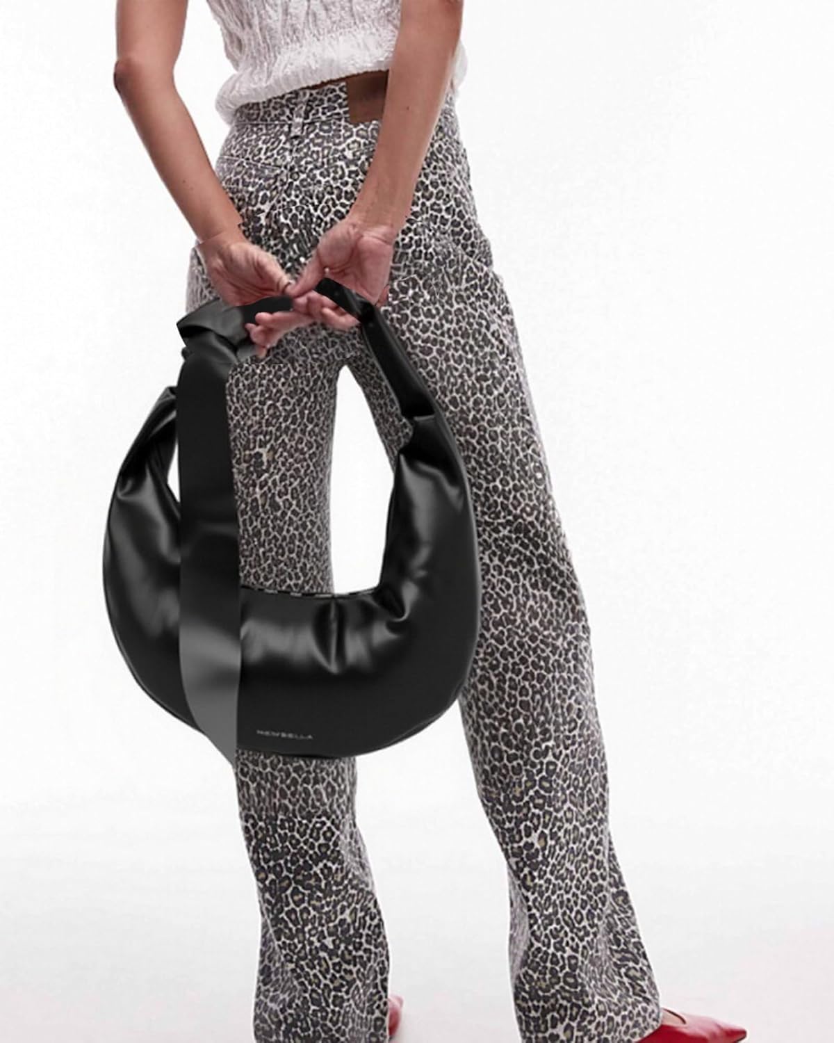 NEWBELLA Women's Hobo Purse - Faux Leather Shoulder Bag & Tote Handbag, Spacious Work Bag for Commute & Daily Use - Image 7