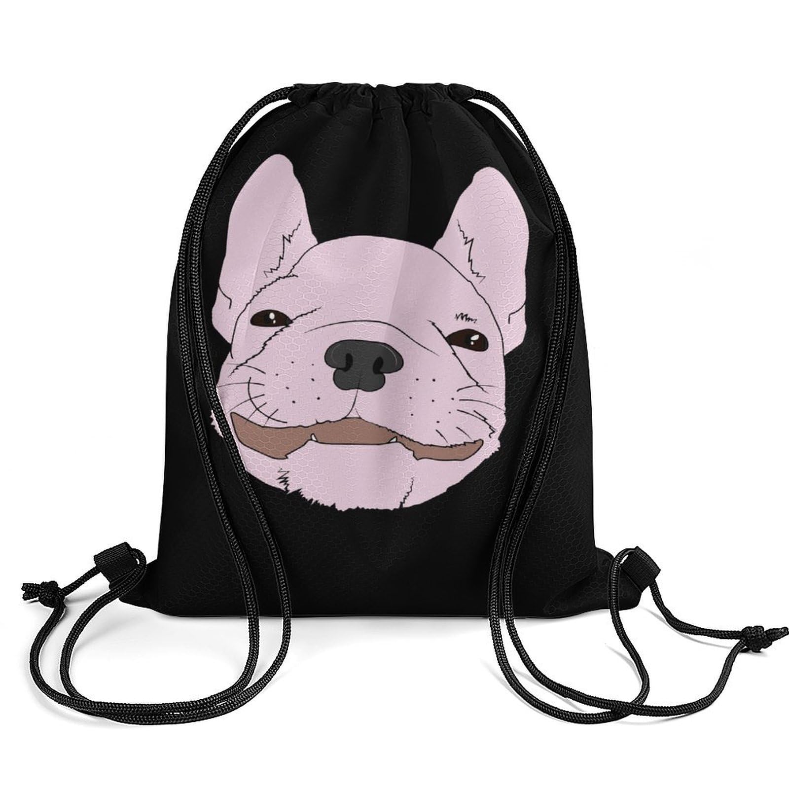 French Bulldog Drawstring Backpack Durable Sport Gym Bags Daypack for Men Women 35 * 42cm