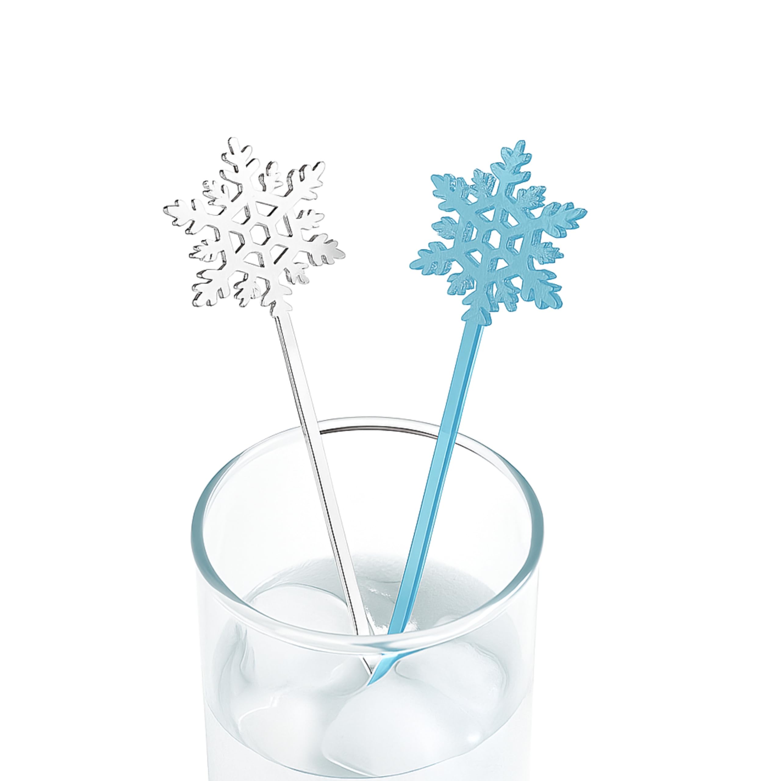 Amazon.com: Laser Cut Acrylic Snowflakes, Drink Stirrers, Winter