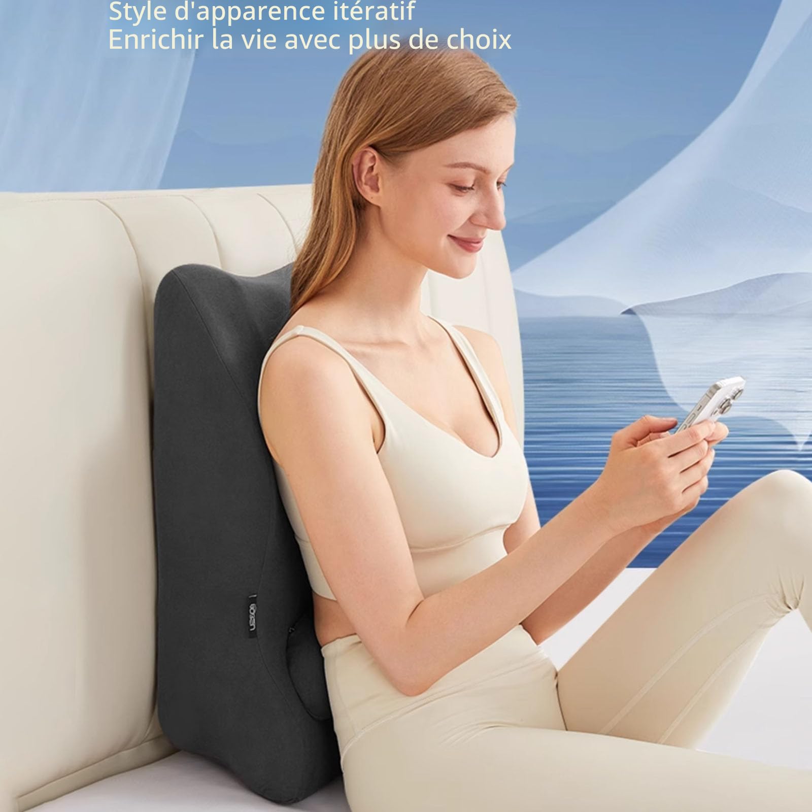 Coussin sexuel pour couples - Coussin cale doux - Avec fonction de soutien - En mousse à mémoire de forme - Coussin lombaire - Soutien ergonomique de la posture pour la colonne vertébrale - Position