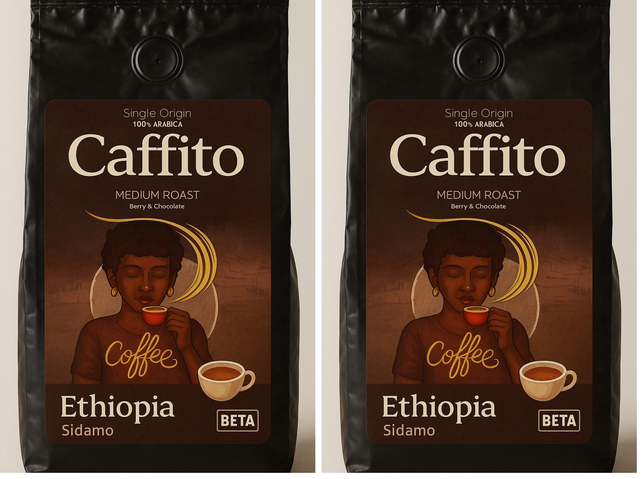 BETA Caffıto Etiyopya Sidamo Grade 4 Filtre Kahve 250 Gr (2 paketi)