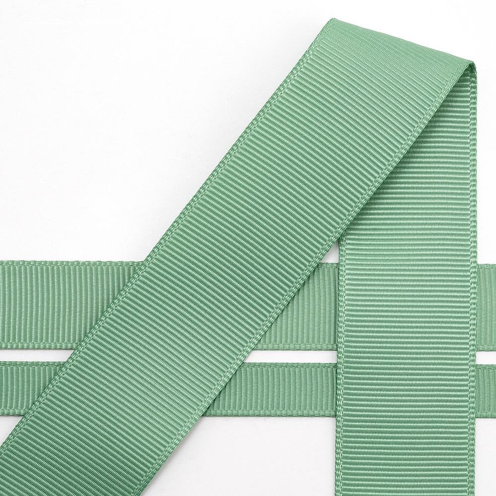Italian Options Grosgrain Ribbon 16mm, Strong Plain Sage Green Ribbon for Bows, Wedding, Crafting, Sewing, Hair Accessories, Gift Wrap, 16 mm x 10 Metre Roll, Sage Green