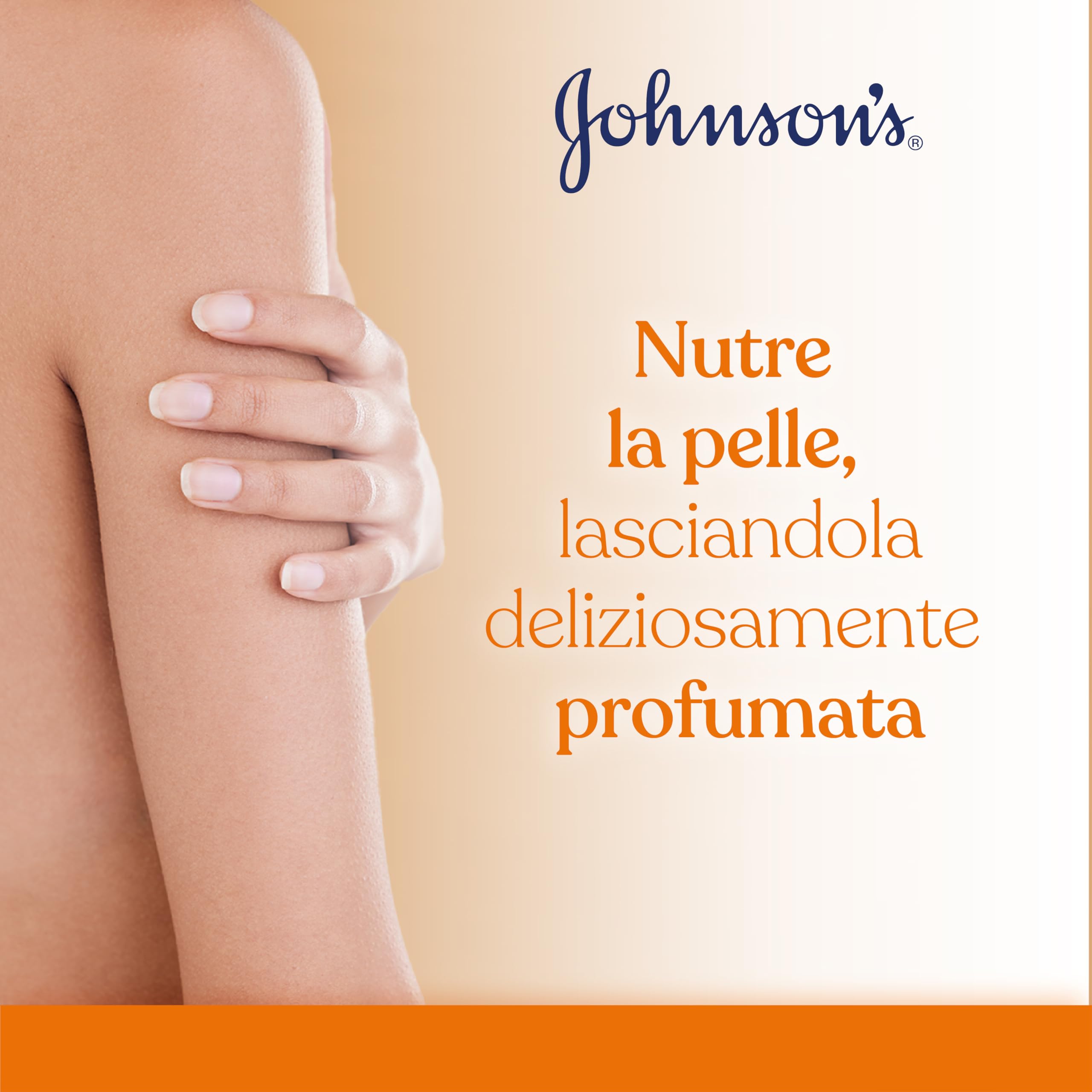 Johnson's Vita-Rich Bagnoschiuma Nutriente, Bagnodoccia con Burro di Cacao e Glicerina di origine vegetale, Docciaschiuma delicato e idratante per una pelle profumata e dall'aspetto sano, 750 ml
