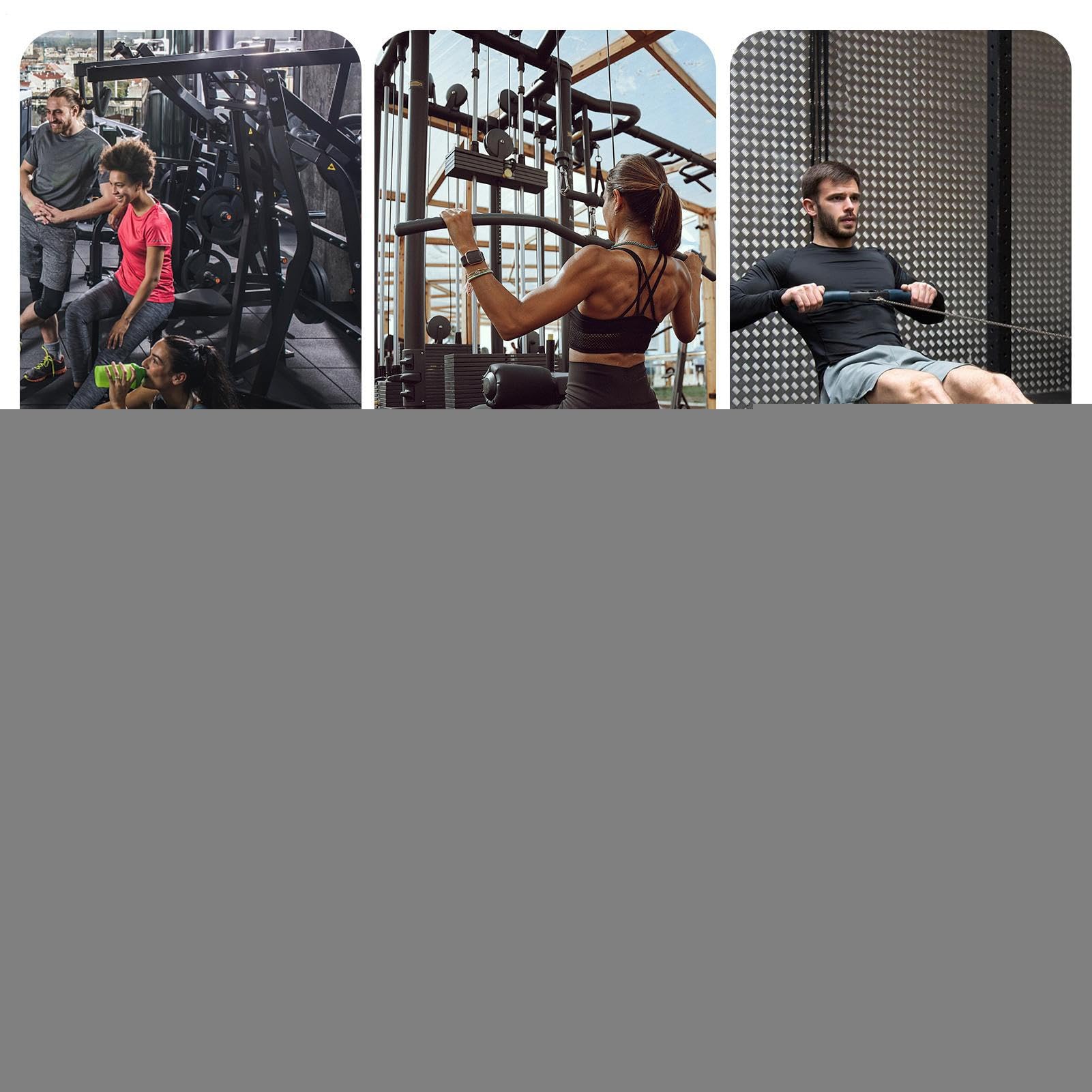 Generico Mocowanie maszyny kablowej, pasek do podciągania LAT | uchwyt treningowy Tricep, ergonomiczny uchwyt, standardowy rozmiar, czarny, wsparcie kątowe dla sportowców, dorosłych, domu s