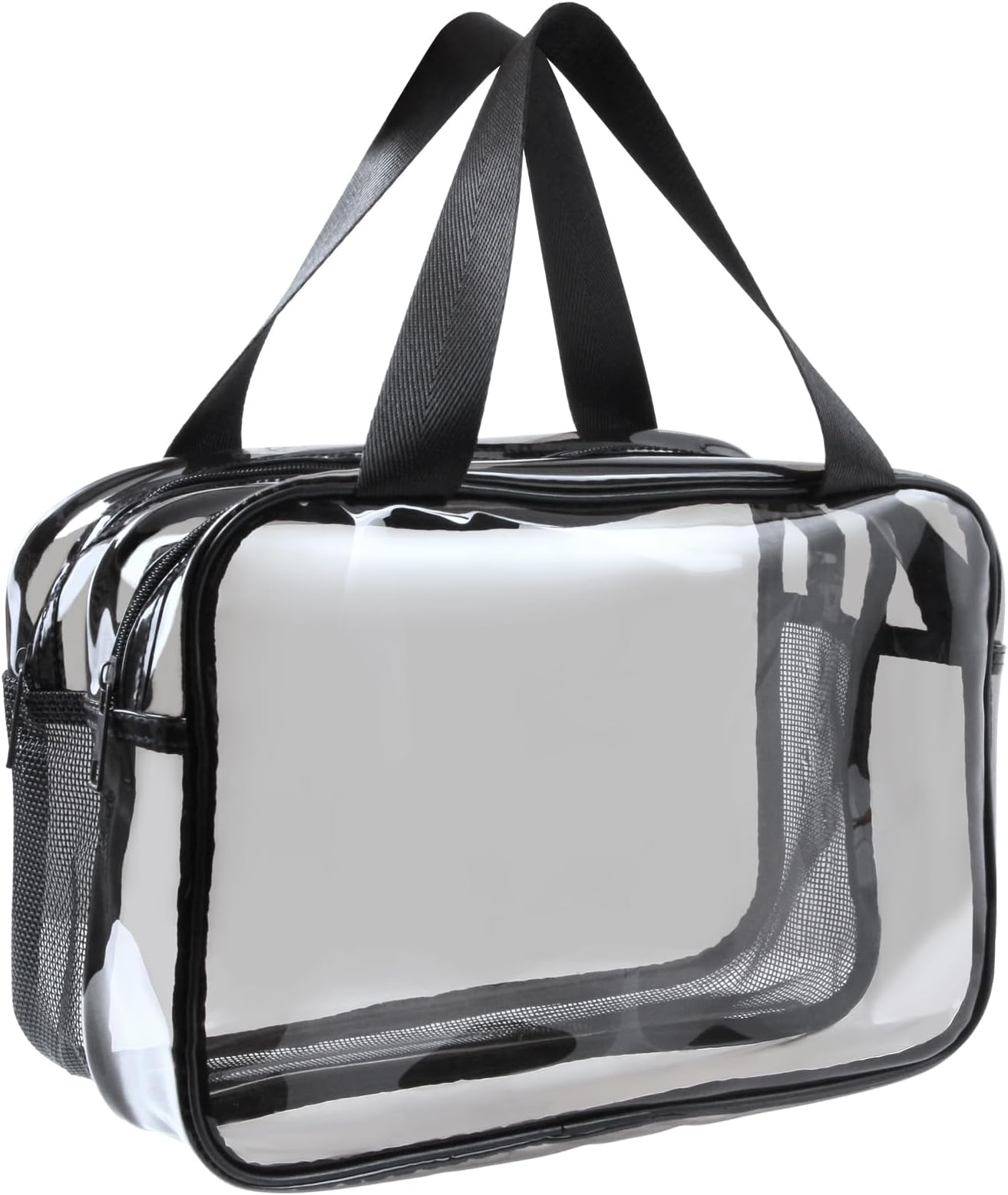 Clear Toiletry Bag Extra Large Cosmetic Bag Portable Travel Makeup Bags, PVC Waterproof Ladies Wash Bags for Women Girls