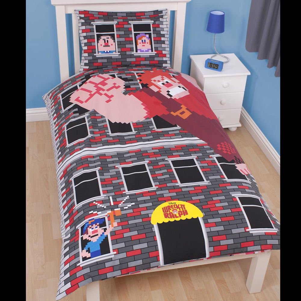 Wreck It Ralph Smash Single Reversible Duvet Cover And Pillowcase