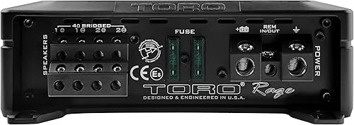 Miniatura 5 de TORO TECH - RX4S, 80 vatios x 4 RMS  4 ohmiosamplificador de coche de 4 canales, diseño de calidad de sonido clase AB, encendido automático