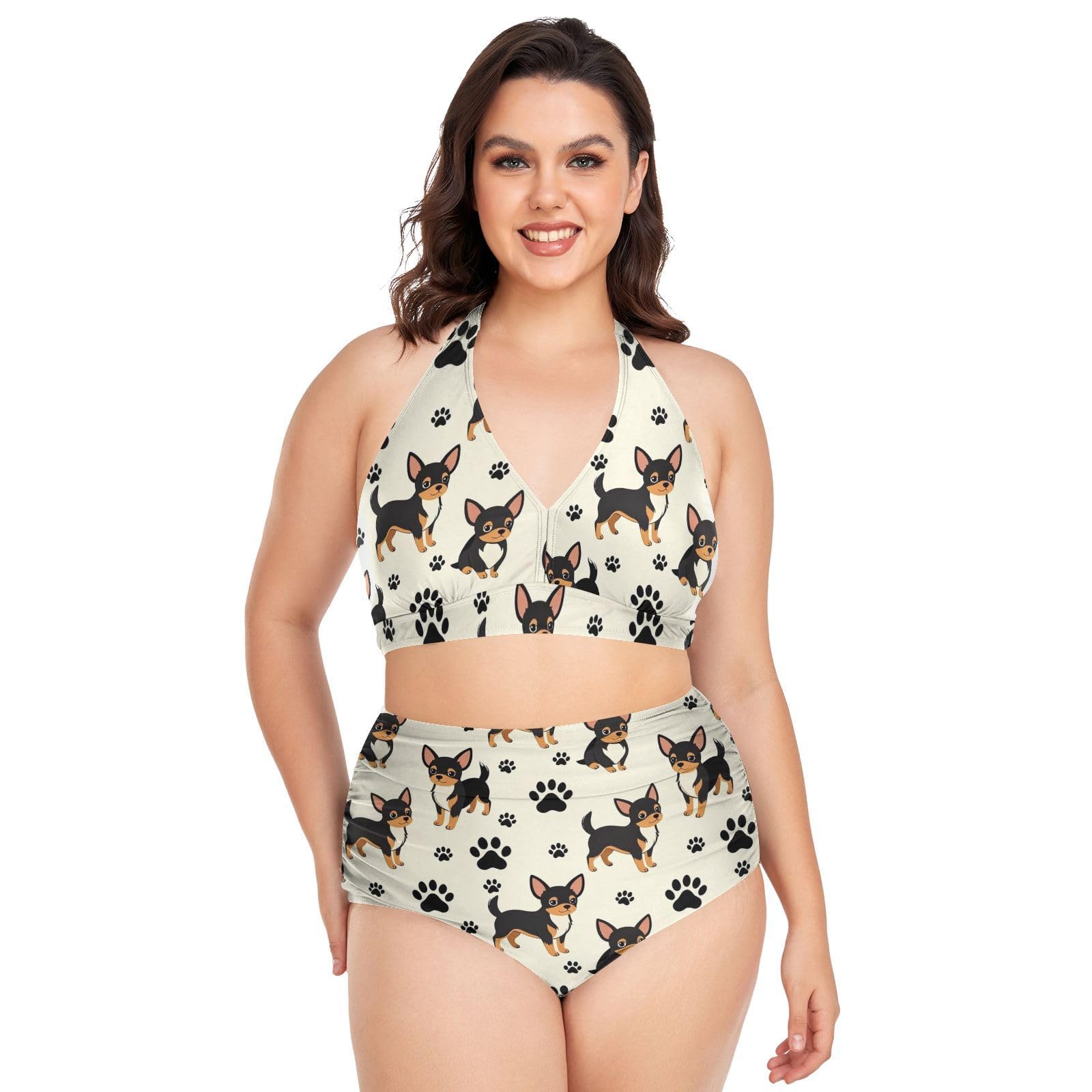 Bikini taille haute réglable pour masquer les imperfections avec élégance - 7