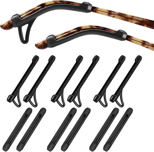 SMARTTOP Cojín para las orejas para gafas, antideslizante, funda de silicona suave, gancho para las orejas, para hombres, mujeres, niños, deportes,