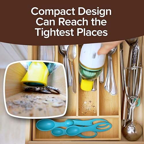 Miniatura 7 de Duck - Aspiradora inalámbrica compacta de Horsepower, edición dorada, batería mejorada ultra potente para un tiempo de funcionamiento extra largo,