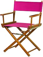 Vista 445 de Silla de Director de 18" Marco Blanco Lona Rosa