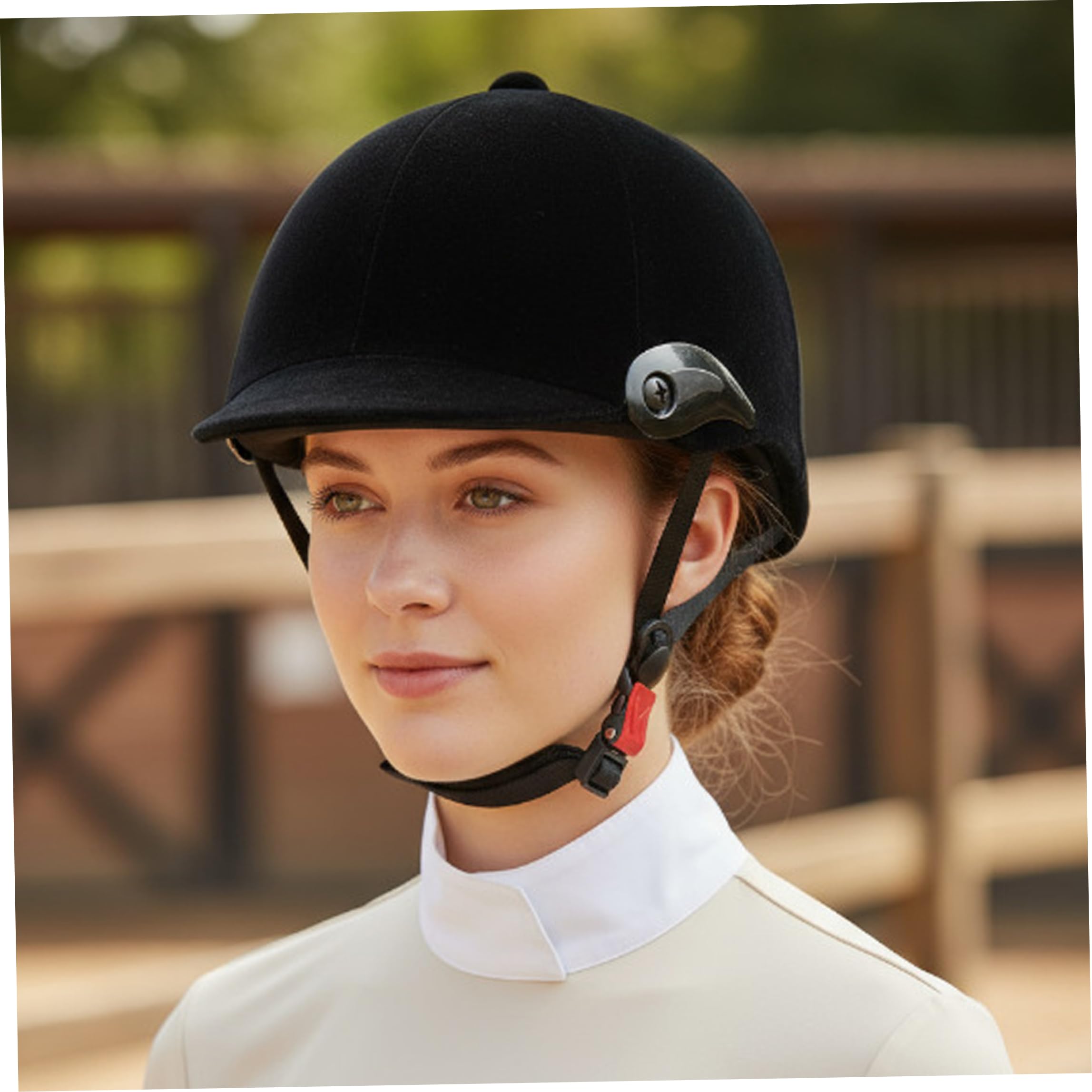 Casco para Montar a Caballo, Casco Ecuestre de Terciopelo, Gorro para Montar a Caballo, Ajuste Ajustable para Adultos y Adolescentes |.Negro, 55-62 cm/21, 65-24, 41 Pulgadas
