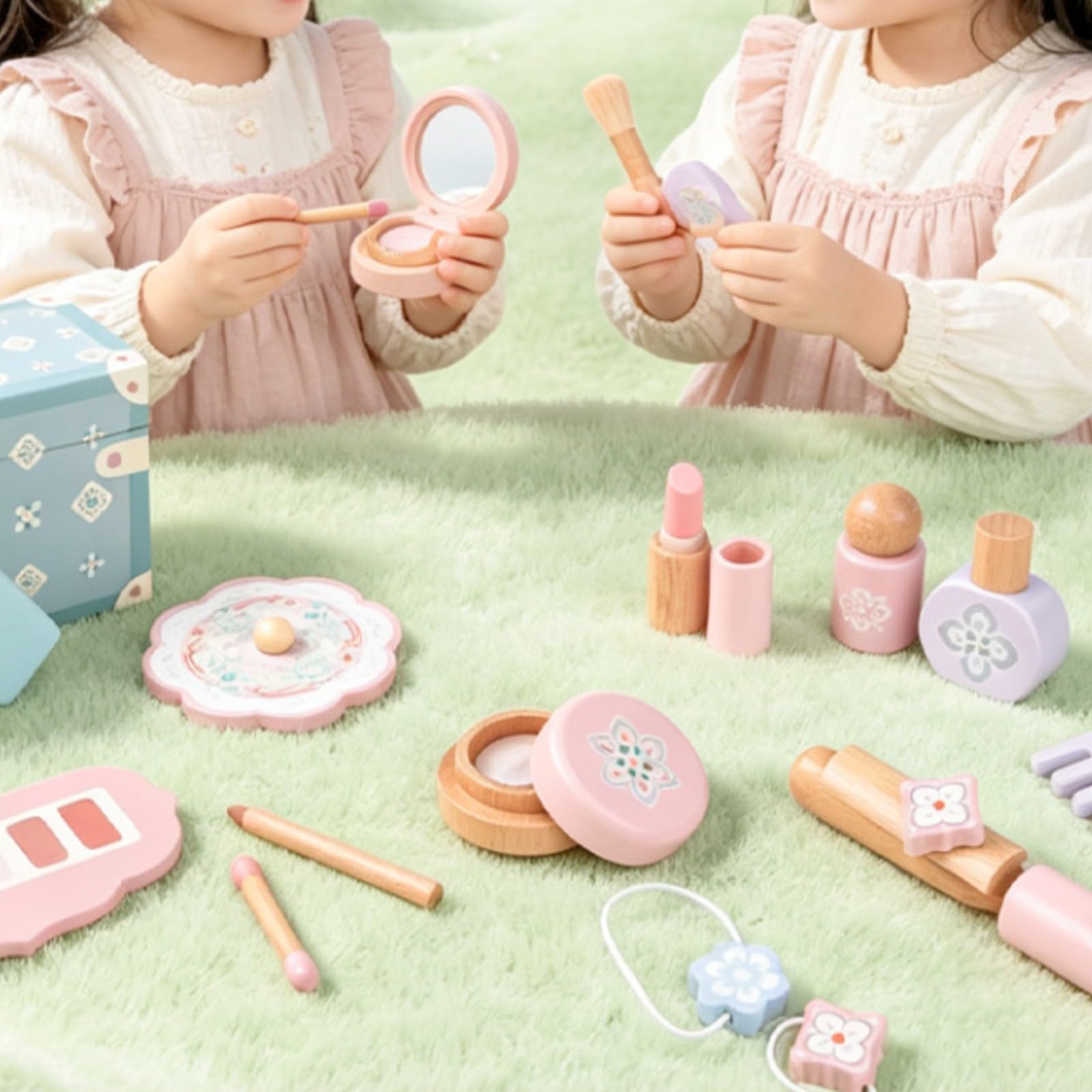 Juego Tocador Compacto Creativo, Juguete Tocador con Accesorios, Didáctico, para Casa