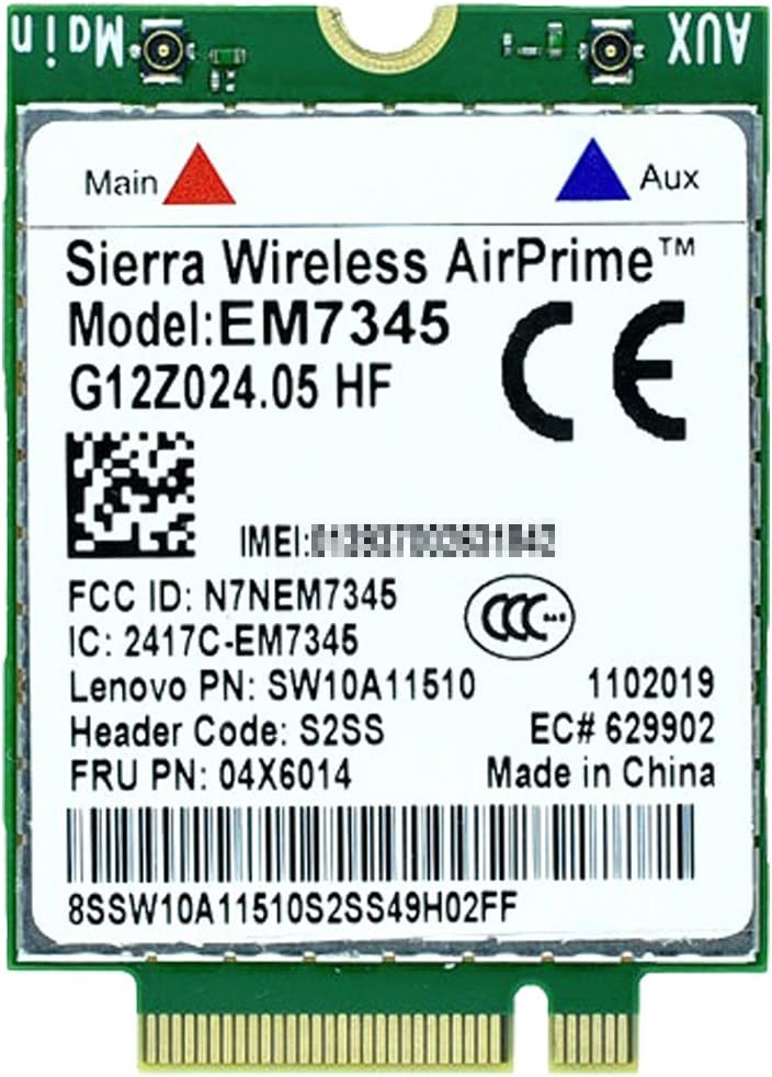Amazon Lenovo純正 04X6014 04X6015 04X6092 Sierra Wireless EM7345 Mobile