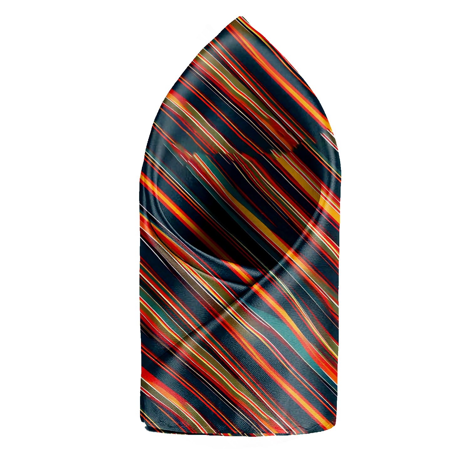 Joyful Striped Printed Pocket Square for Men-image-1