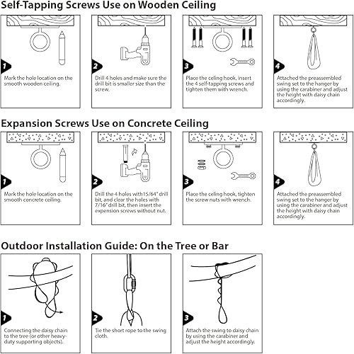 Miniatura 6 de Columpio sensorial  Columpio giratorio de 360 para interiores para niños con autismo, TDAH y trastornos de procesamiento sensorial, columpio