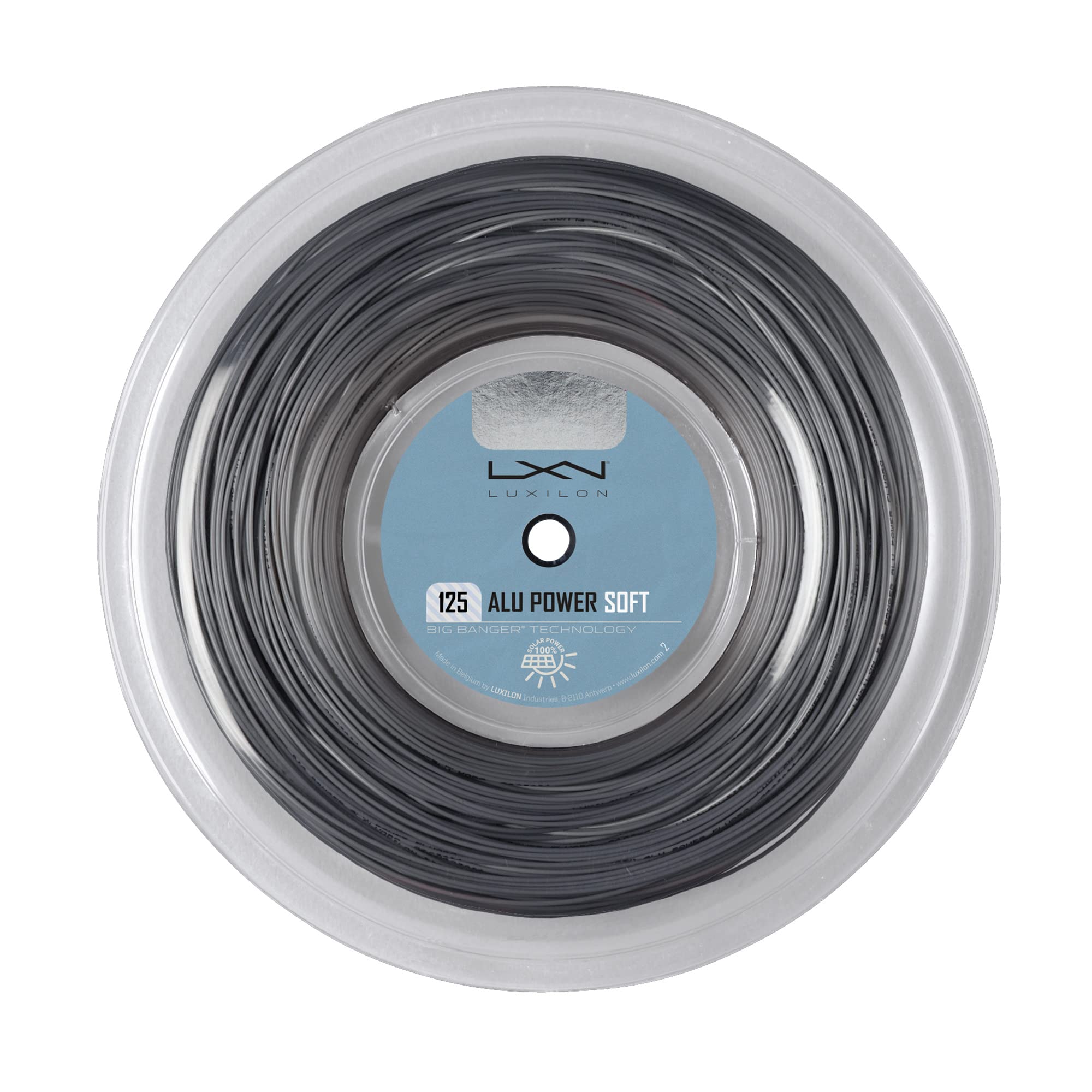 Luxilon Unisex Tenis Teli Alüminyum Power Soft, Gümüş, 200 Metre Rulo, 1,25 mm, WRZ990102