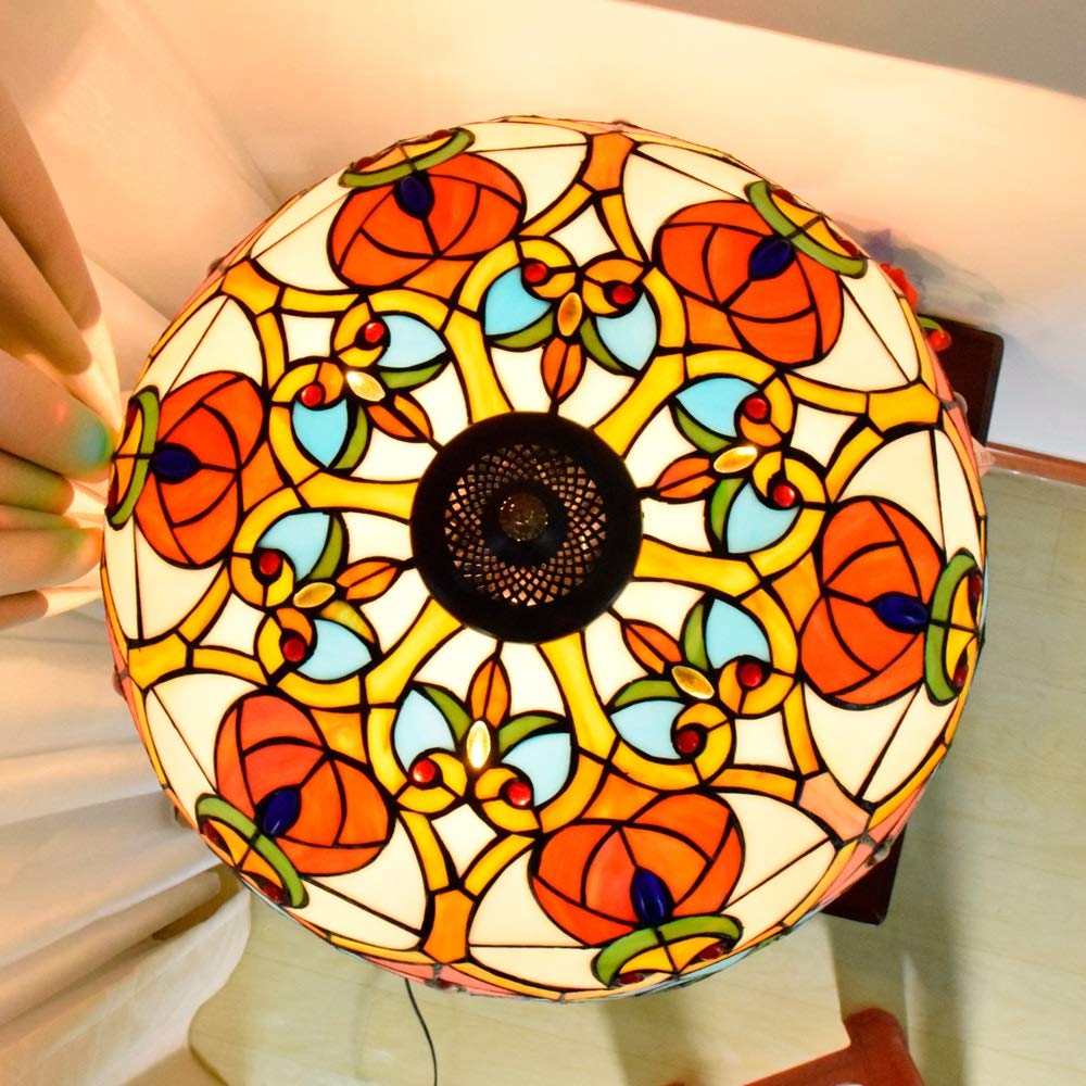 20-calowa lampa stołowa witrażowe biurko obok lampy wysokość 82 cale do salonu antyczne biurko obok sypialni z zestawami podstaw z żywicy w antycznym stylu