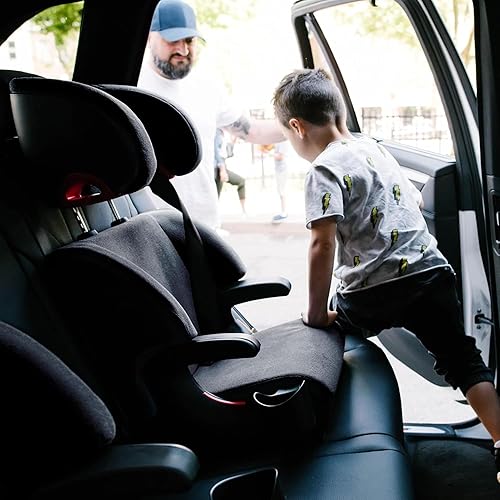 Miniatura 9 de Clek Oobr - Asiento elevador de respaldo alto con reposacabezas ajustable, diseño reclinable, sistema de cierre y tela sin retardantes (cremallera