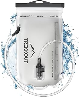 ハイドレーションブラダー | 2L ウォーターブラダー BPAフリー 食品グレードのTPUハイドレーションリザーバー | 漏れ防止デザイン プラスチック臭なし | ハイキング、ランニング、サイクリング、キャンプに最適