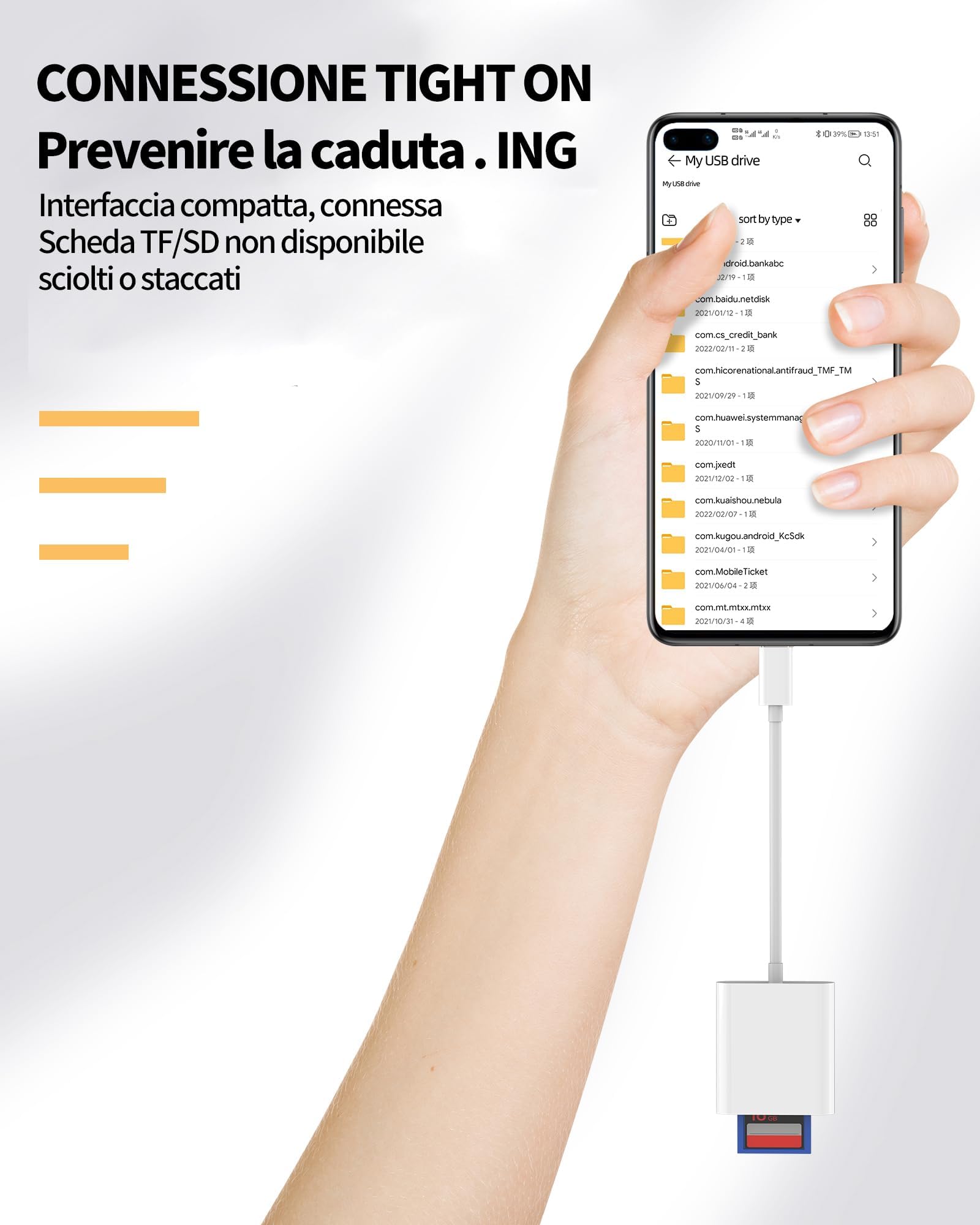 Adattatore USB C Lettore di Schede SD e Micro SD (2in1)Per Apple Per iPhone16 15 Per IPad MacBook Compatibile per Samsung Esterna da Fotocamera Card Memoria Trasferire Dati da Macchina Fotografica TF