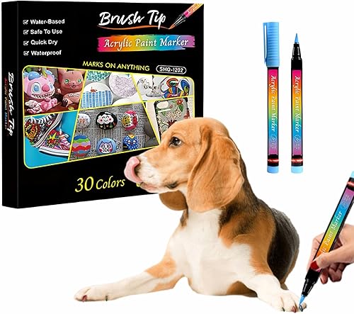 Miniatura 8 de MESINURS Bolígrafos de esmalte de uñas para mascotas, juego de herramientas de belleza de garra de perros para aseo de bricolaje, secado rápido