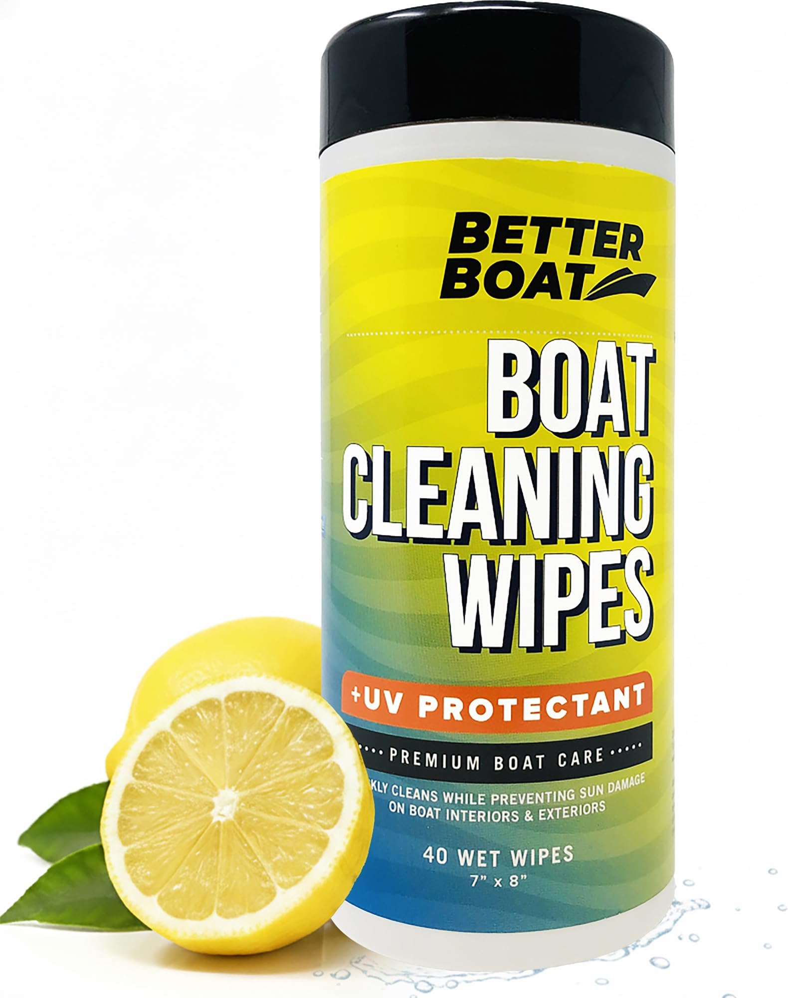 Boat Cleaner Wipes with UV Protection, Marine Vinyl Cleaner and Protectant, for Boat Seats, Car Leather, Dashboard, Console, Interior, and Exterior Cleaning Supplies