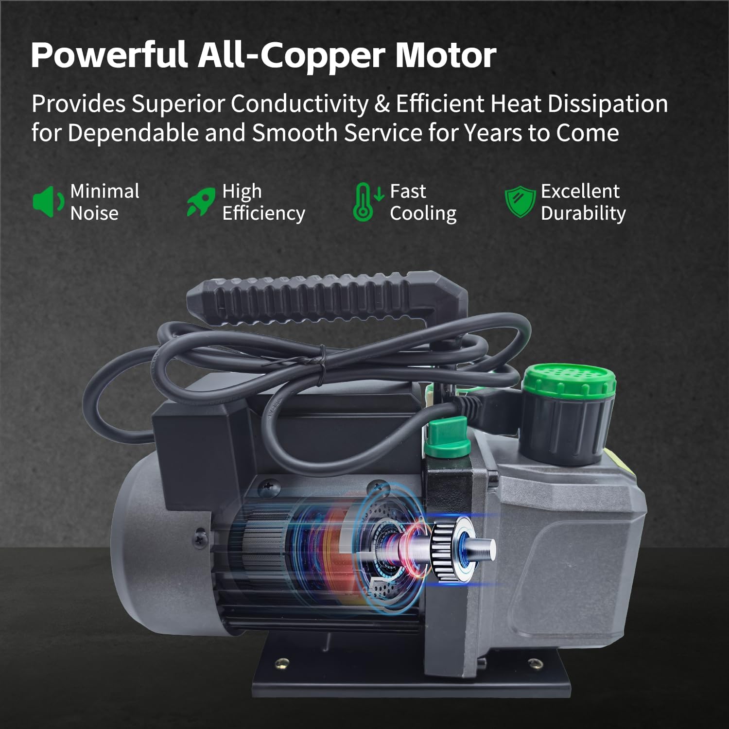 1/3 HP 4.5 CFM 1-Stage HVAC Vacuum Pump and 4 Way AC Manifold Gauge Set with Leak Detector 5ft Hoses & Accessories for R134a R12 R22 R502 R410a Auto Air Conditioning Refrigeration Recharging