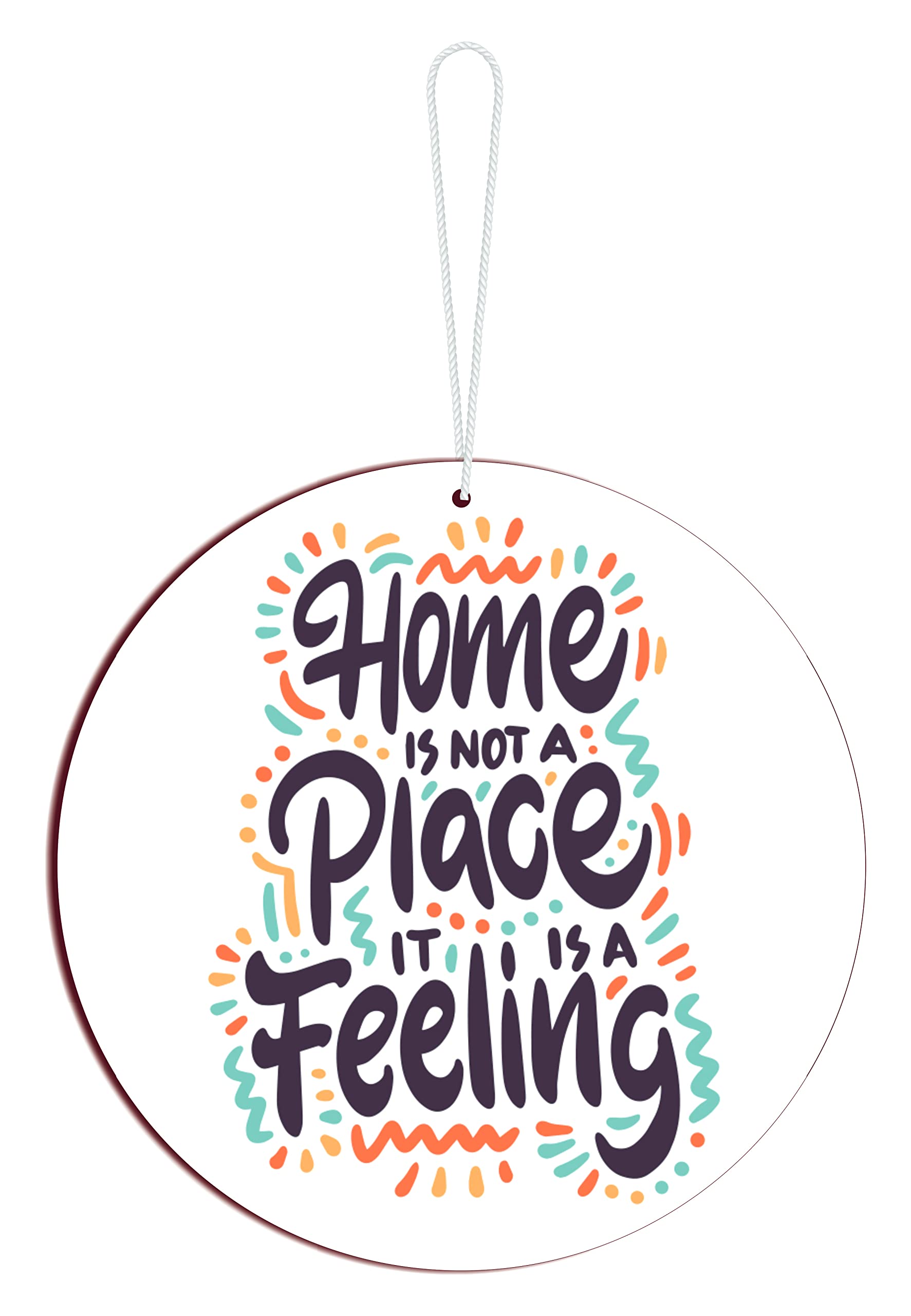 Blue Finch Door or Wall Hanging Home Inspirational Quotes Hanging, Home Is Not A Place It Is A Filling Home Decor Item For Living Room Decor