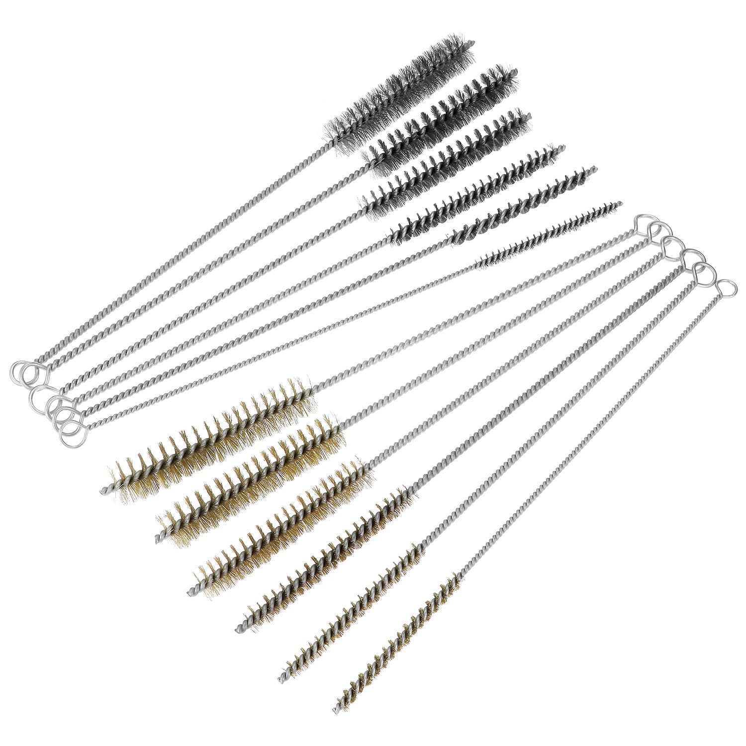 QWORK Wire Brush Set - Stainless Steel Cleaning -2