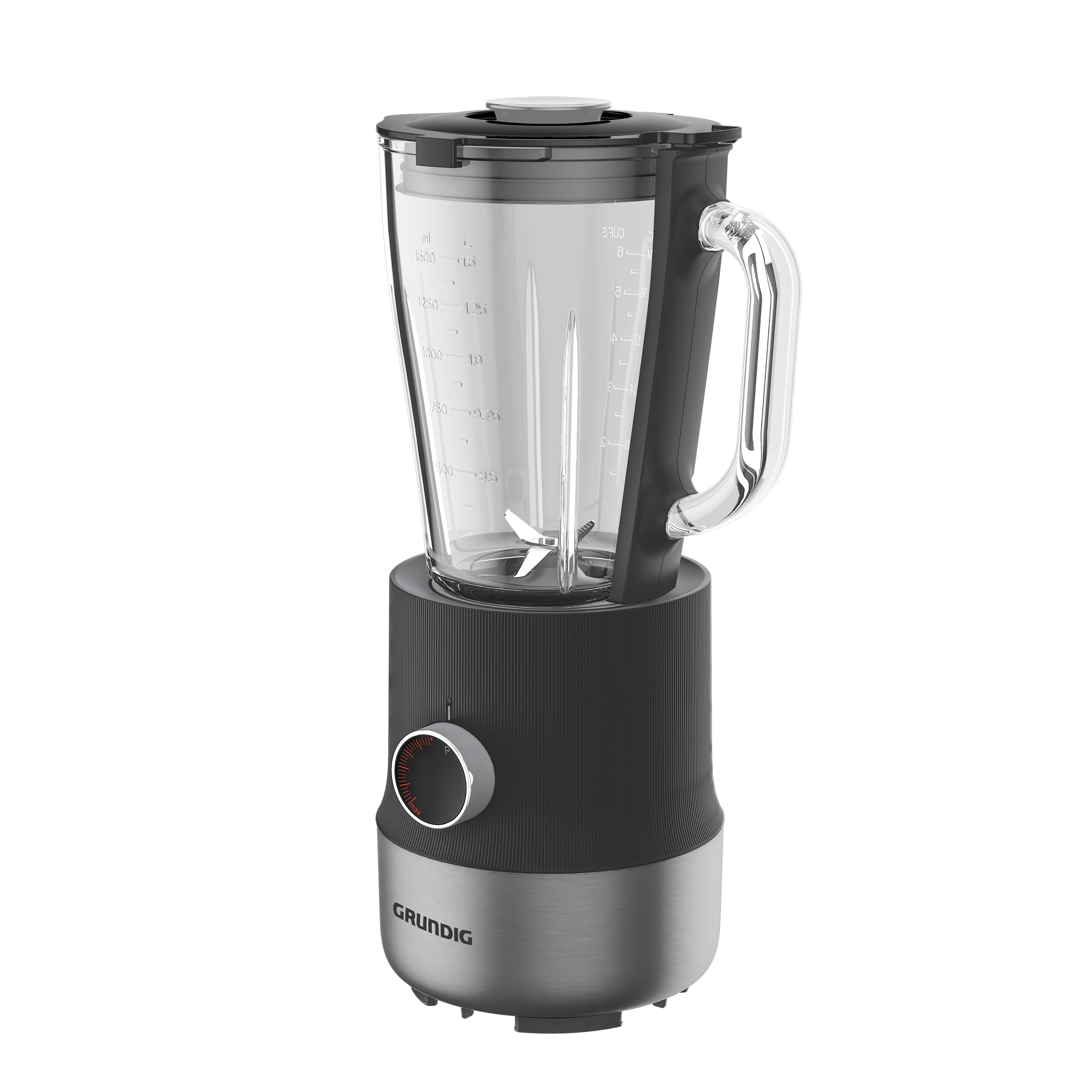 Grundig SM 6430 Standmixer, Anthrazit/Edelstahl