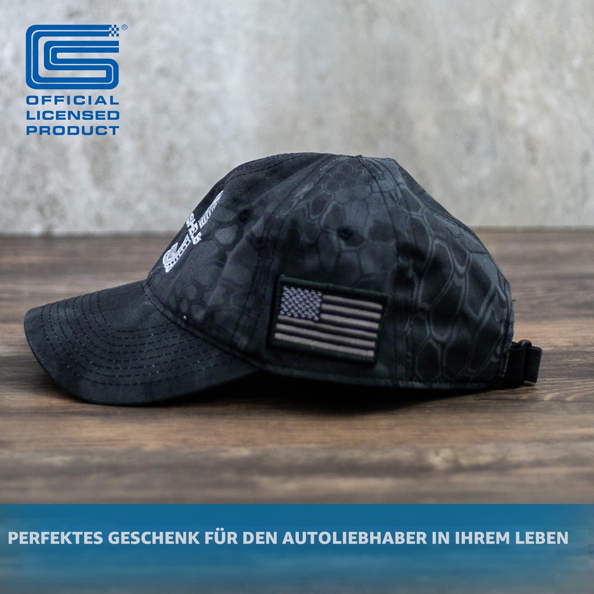 Shelby Black Camo Cap Hat | Offizielles Lizenzprodukt von Shelby® | Verstellbar, Einheitsgröße, Schwarz, Einheitsgröße