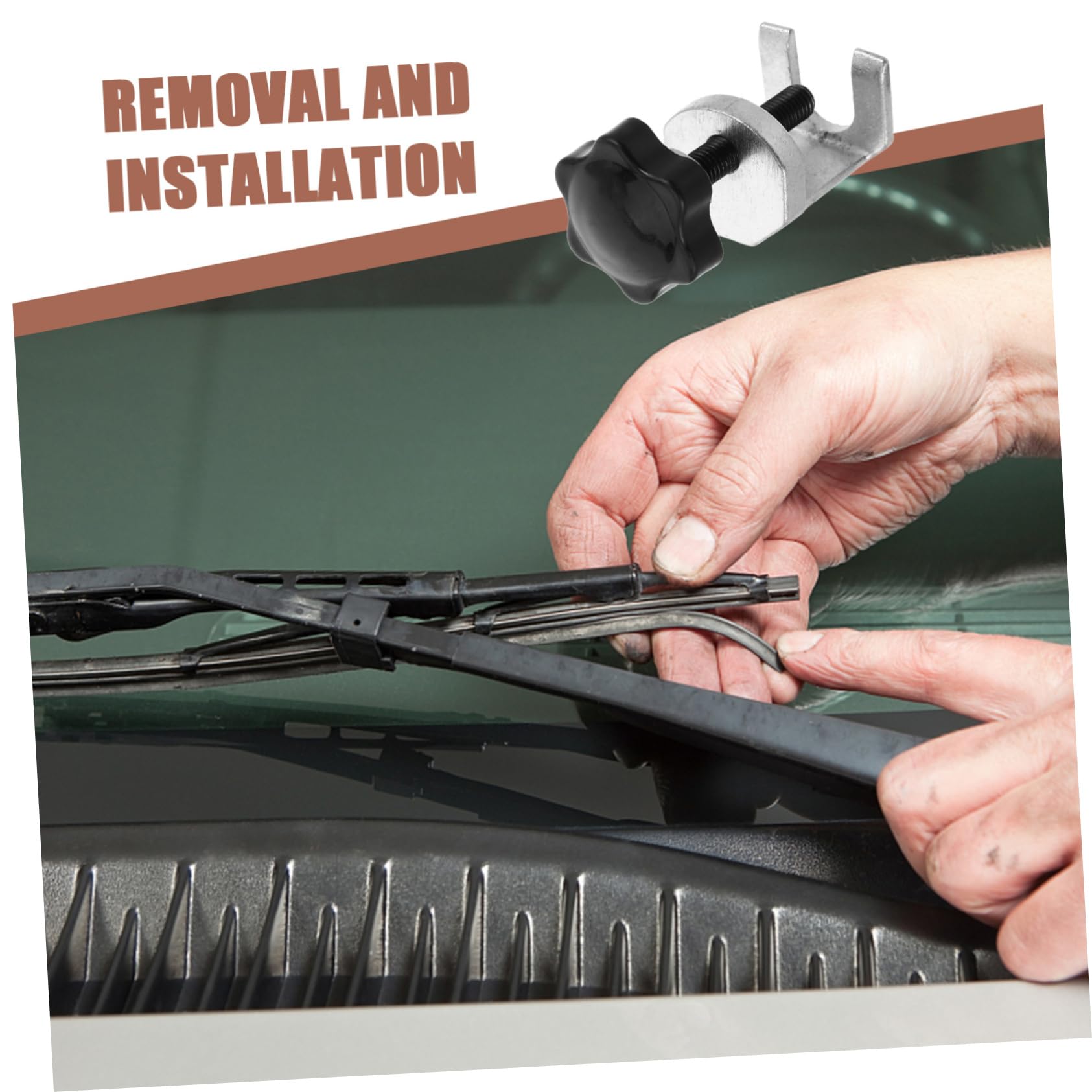 HAPINARY Car Wiper Arm Puller Set Windscreen Remover Universal Fit Easy Removal for Automotive