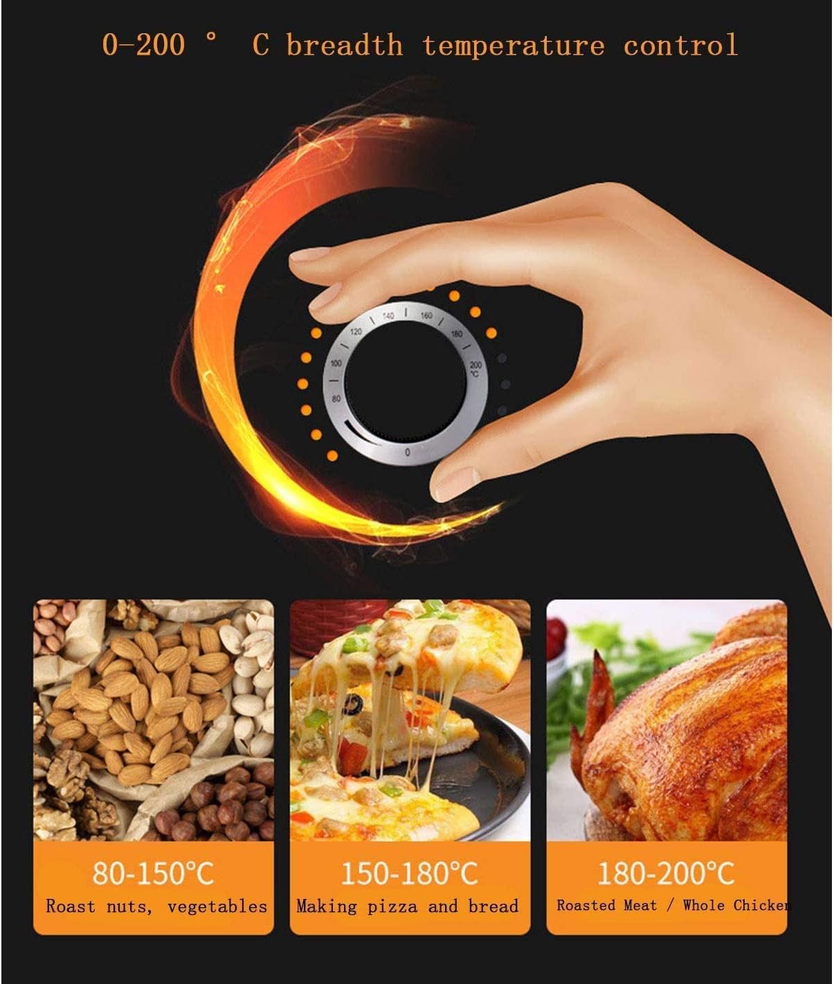 Air Fryer Dishwasher Safe Basket & Tray Use Little To No Oil For Food,ry Healthier