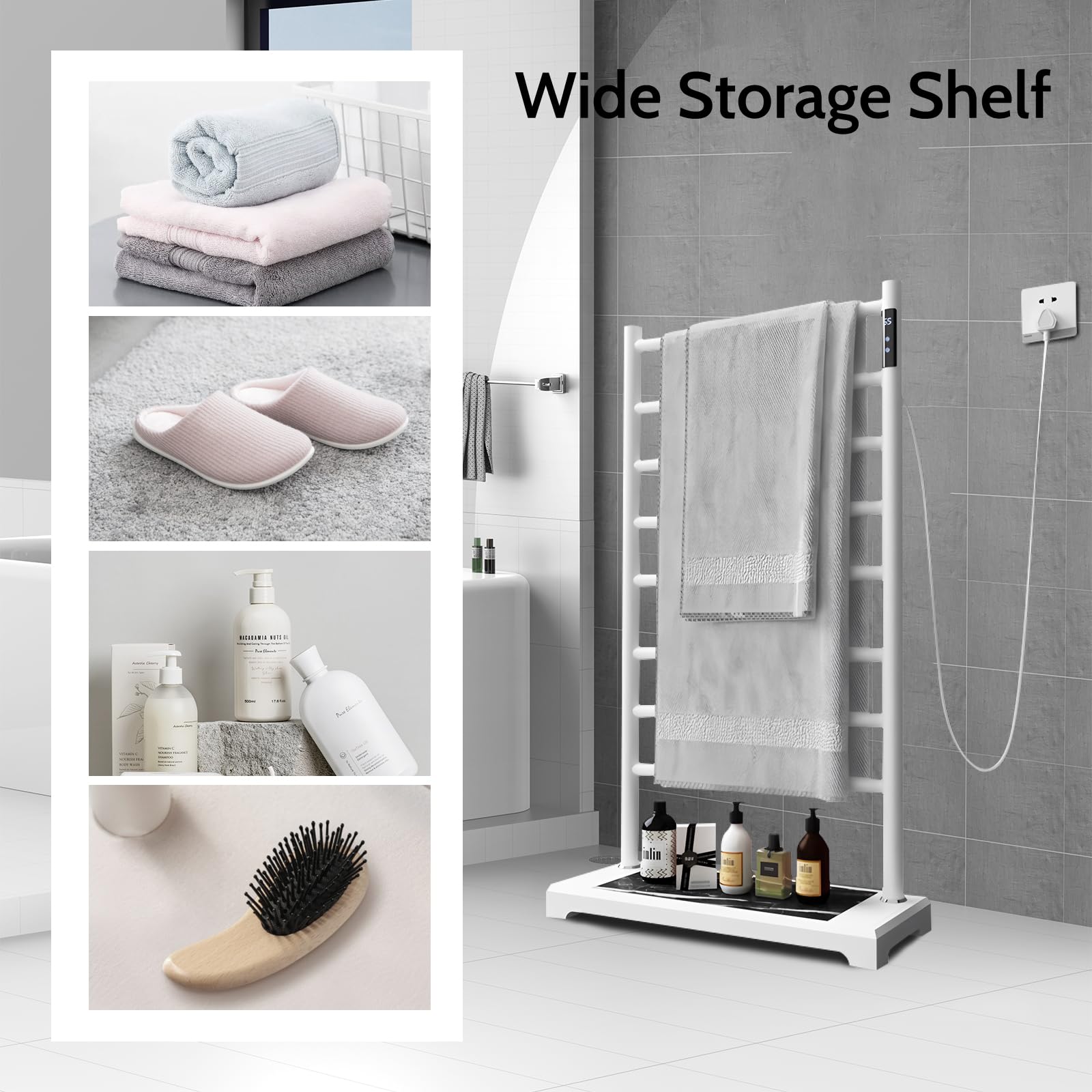 Scaldasalviette elettrico da bagno riscaldatore elettrico scaldasalviette elettrico
