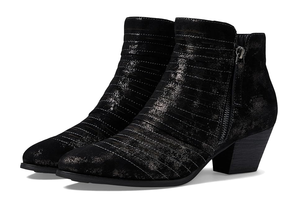 David Tate Bellview (Black Antique Suede) Women's Boots INTERNATIONAL SHIPPING