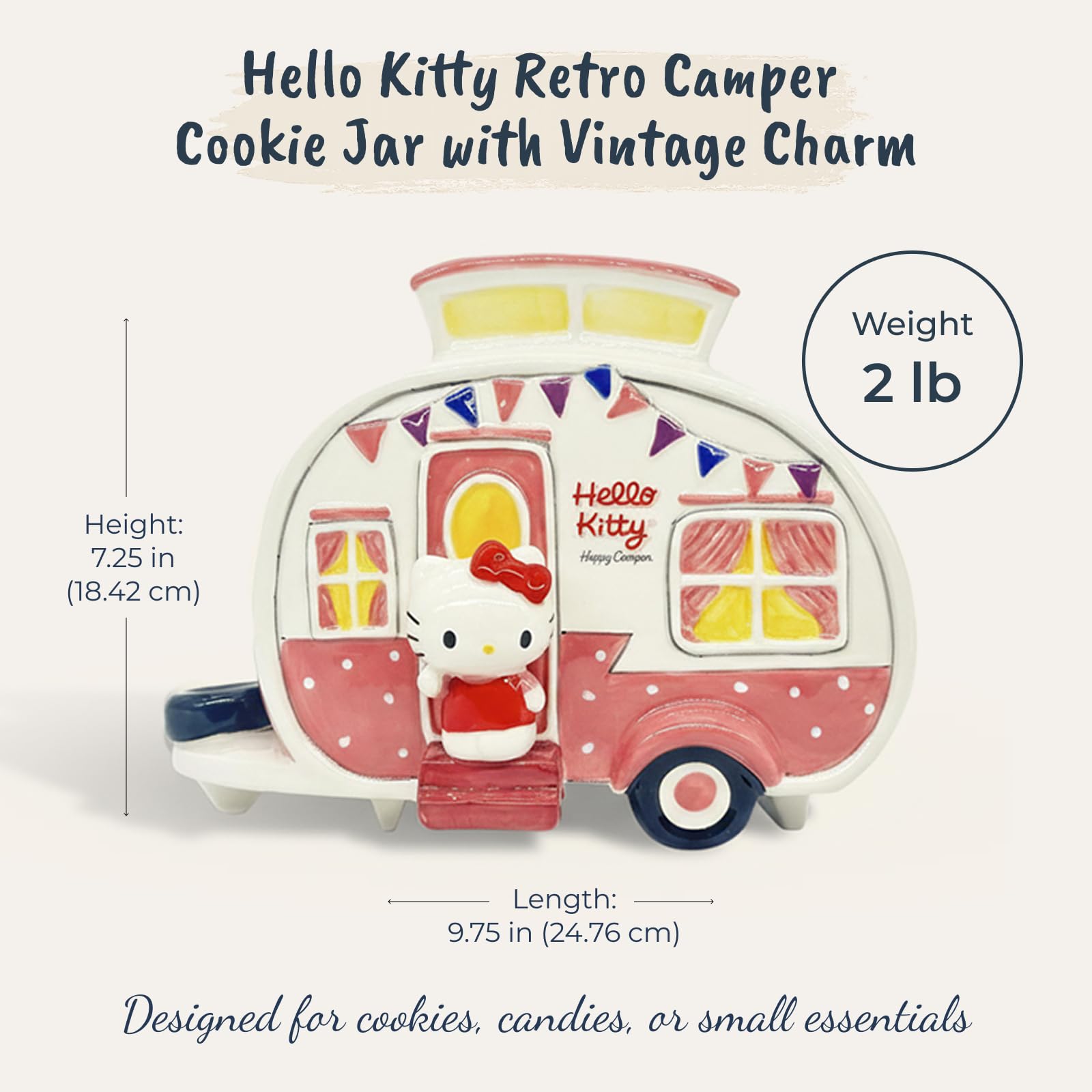 Amazon.com - Blue Sky Clayworks Hello Kitty Retro Camper Cookie