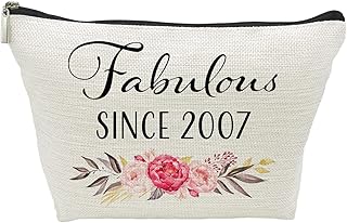 16th Birthday Gifts for Girls, Sweet 16 Year Old Gift Makeup Bag, 16 Birthday Gift Makeup Bags for Her, Sister, Friend, Daughter, Niece, Granddaughter, Teen Girl Gifts Cute Makeup travel Bag, Cosmetic Bag, Fabulous Since 2006 (2006)