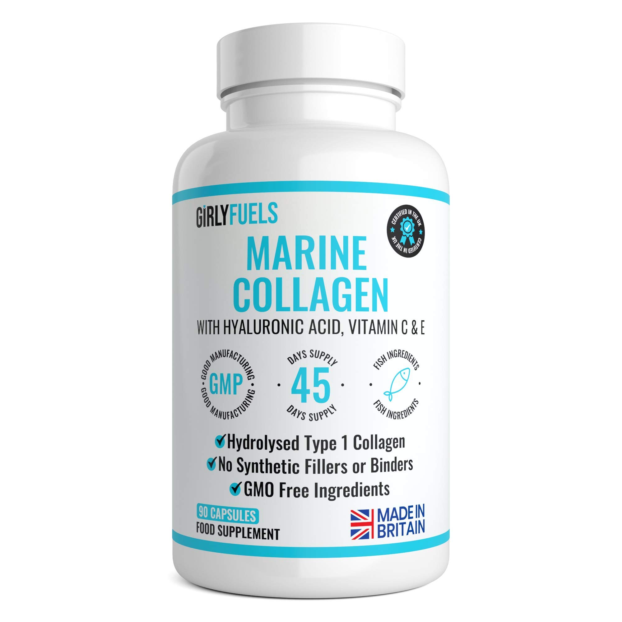 Buy Marine Collagen 1000mg 90 s of Superior Type 1 Hydrolysed Collagen
