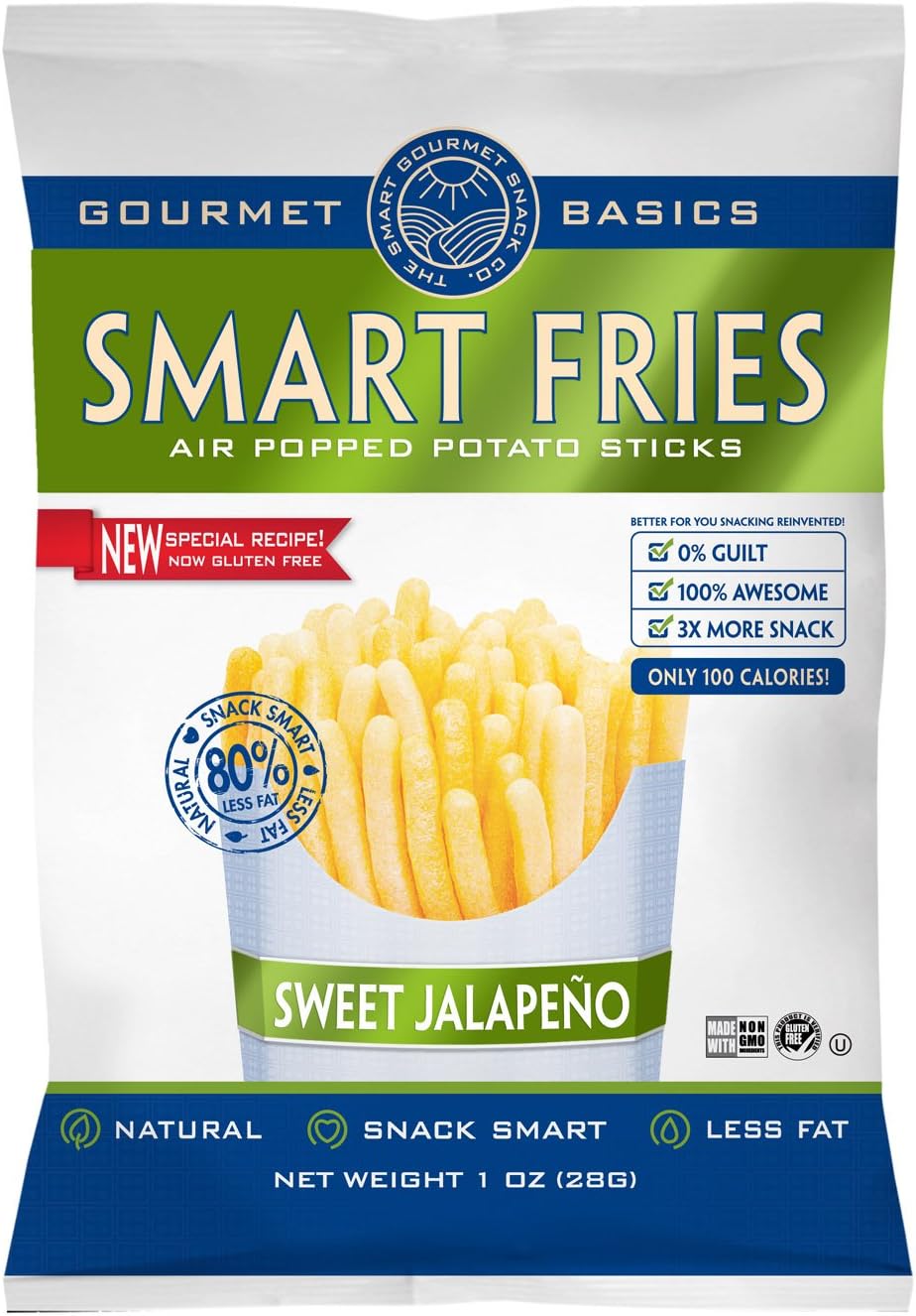 Gourmet Basics Smart Fries Sweet Jalapeno, 1-Ounce Bags (Pack of 24)